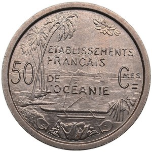 France, French Oceania 50 Centimes 1949 ESSAI (Pattern)