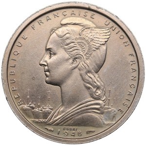 France, French Somaliland 2 Francs 1948 ESSAI (Pattern)