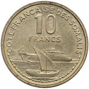 France, Somaliland 10 Francs 1965 ESSAI (Pattern)