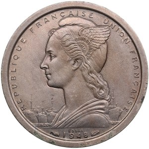 France, Madagascar 2 Francs 1948 ESSAI (Pattern)