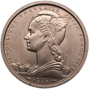 France, Saint-Pierre and Miquelon 2 Francs 1948 ESSAI (Pattern)