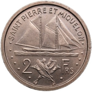 France, Saint-Pierre and Miquelon 2 Francs 1948 ESSAI (Pattern)