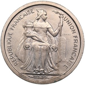 France, New Caledonia 2 Francs 1949 ESSAI (Pattern)