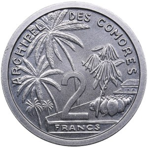 France, Comoros 2 Francs 1964 ESSAI (Pattern)