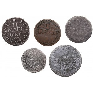 Group of coins: Poland, Germany, Hungary (5)