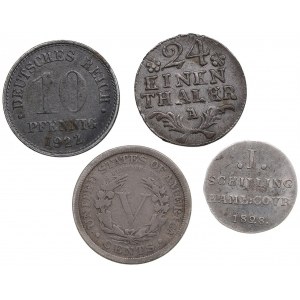 Small group of coins: Germany, USA (4)