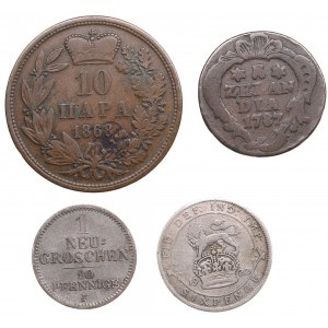 Small group of coins - Germany, Serbia, Netherlands, England (5)