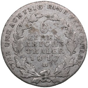 Germany, Prussia 1/6 Reichstaler 1817 B - Friedrich Wilhelm III (1797-1840)