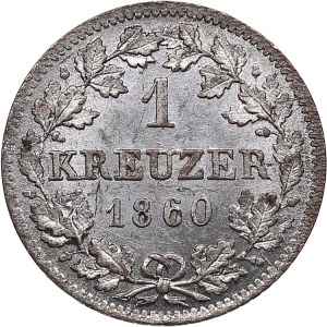 Germany, Bayern 1 Kreuzer 1860 - Maximilian II (1848-1864)