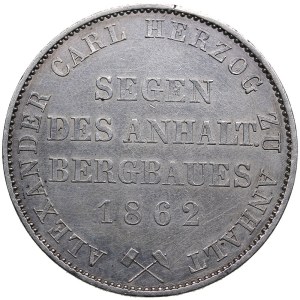 Germany, Anhalt-Bernburg Taler 1862