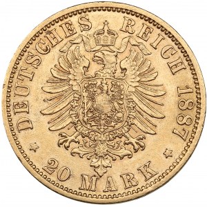 Germany, Prussia 20 Mark 1887 A - William I (1861-1888)