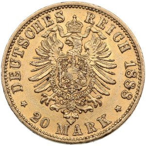 Germany, Prussia 20 Mark 1888
