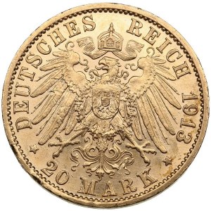 Germany, Prussia 20 Mark 1913 - William II (1888-1918)