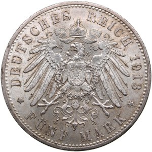 Germany, Prussia 5 Mark 1913A - Wilhelm II