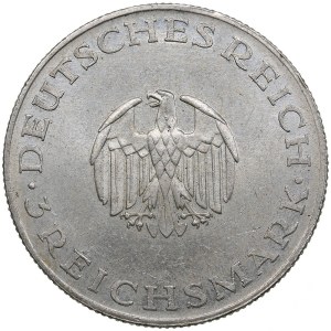 Germany, Weimar Republic 3 Reichsmark 1929 G - Gotthold Ephraim Lessing 1729-1929