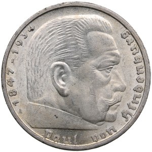Germany, Third Reich 5 Reichsmark 1936 A - Paul von Hindenburg
