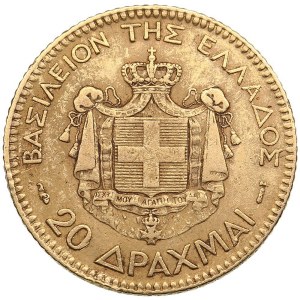 Greece 20 Drachmai 1884 - George I (1863-1913)
