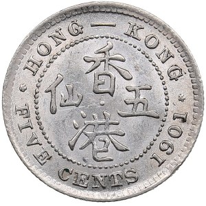 Hong Kong, British 5 Cents 1901