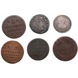 Small group of coins: Spain, Germany, Poland, Italy (6)