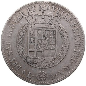Italy, Sardinia 5 Lire 1817