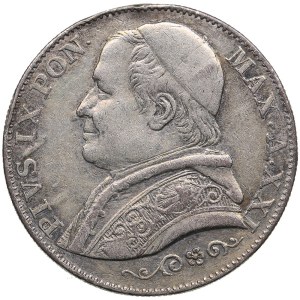 Italy, Papal States 2 Lire 1866 R - Pius IX (1846-1870)