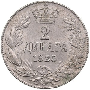 Yugoslavia 2 Dinara 1925 - Alexander I (1921-1929)