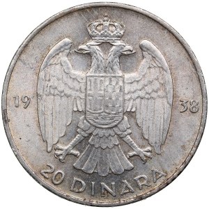 Yugoslavia 20 Dinara 1938