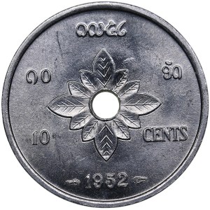 Laos 10 Cents 1952