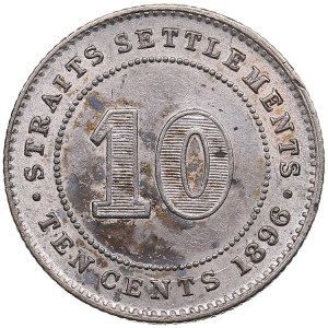 Malaysia, Straits Settlements 10 Cents 1896