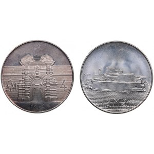 Malta 4 Lira 1976, 2 Lira 1972 (2)