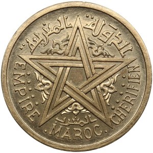 Morocco 2 Francs 1945 - Piedfort ESSAI