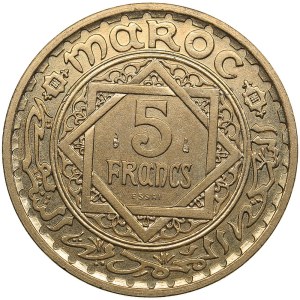 Morocco 5 Francs 1946 ESSAI (Pattern) - Mohammed V