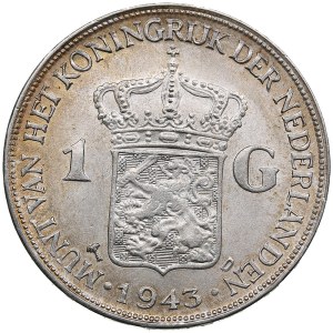 Netherlands 1 Gulden 1943 - Wilhelmina I