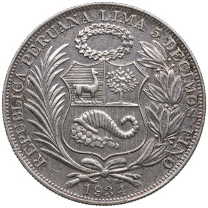 Peru 1 Sol 1934
