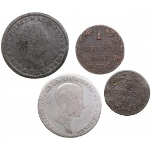 Small group of coins: Russia, Poland, Germany (4)