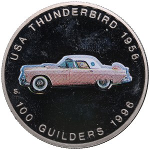Suriname 100 Guilders 1996 - USA Thunderbird 1956