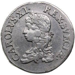 Sweden 2 Mark 1671 - Carl XI (1660-1697)