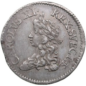 Sweden 2 mark 1672 - Carl XI (1660-1697)