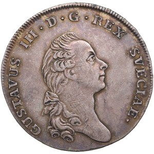 Sweden 1 Riksdaler 1776 OL - Gustav III (1771-1792)