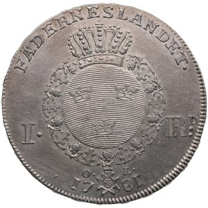 Sweden 1 Riksdaler 1781 OL - Gustav III (1771-1792)