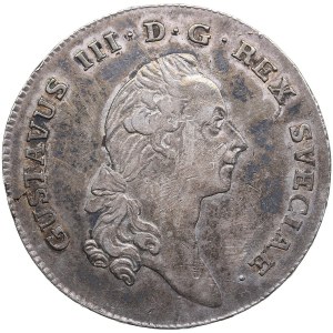 Sweden 1 Riksdaler 1782 OL - Gustav III (1771-1792)