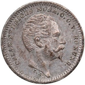 Sweden 25 Öre 1856 - Oscar I (1844-1859)