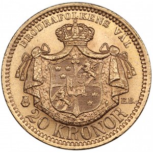 Sweden 20 Kronor 1879 - Oscar II (1872-1907)