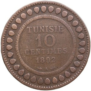 Tunisia 10 Centimes 1892 - Ali III (1882-1902)