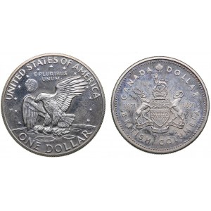 USA 1 Dollar 1971 & Canada Dollar 1971 (2)