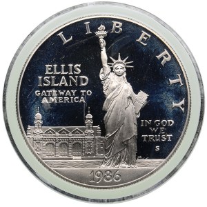 USA 1 Dollar 1986 - Ellis island