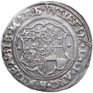 Riga 1/2 Mark 1553 - Wilhelm von Brandenburg & Heinrich von Galen (1551-1556)