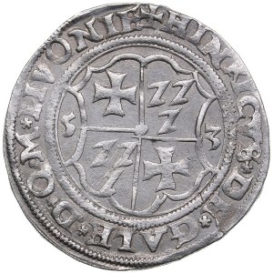Riga 1/2 Mark 1553 - Wilhelm von Brandenburg & Heinrich von Galen (1551-1556)