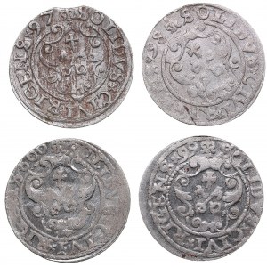 Riga, Poland Solidus 1597, 1598, 1599, 1600 - Sigismund III (1587-1632) (4)