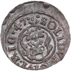 Riga, Sweden Solidus 1647 - Christina (1632-1654)